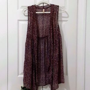 Boho Sleeveless Cardigan